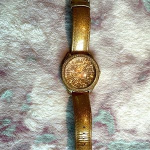 Gold sparkle GUESS watch